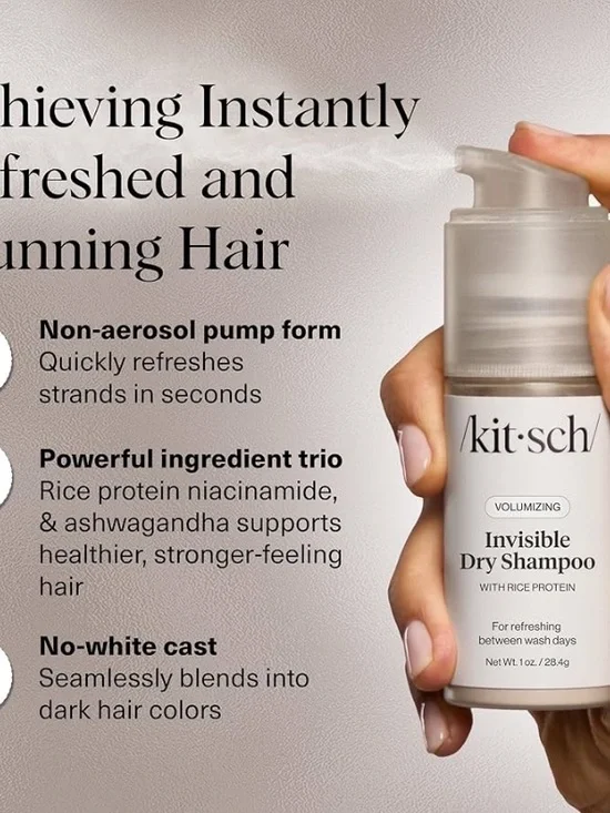 kitsch Invisible Dry Shampoo with Rice Protein — New, 1 ounce - Picture 2 of 3